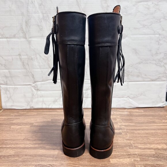 Penelope Chilvers Tassel Knee High Riding Boots Black Leather Women EU 39 / US 9 - Picture 8 of 15